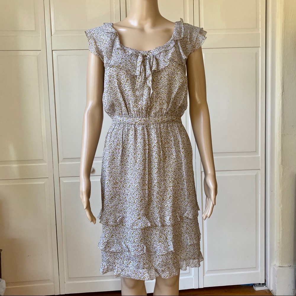 J. Crew Lucinda Letour Silk Floral Dress Sz 8 - Picture 6 of 8